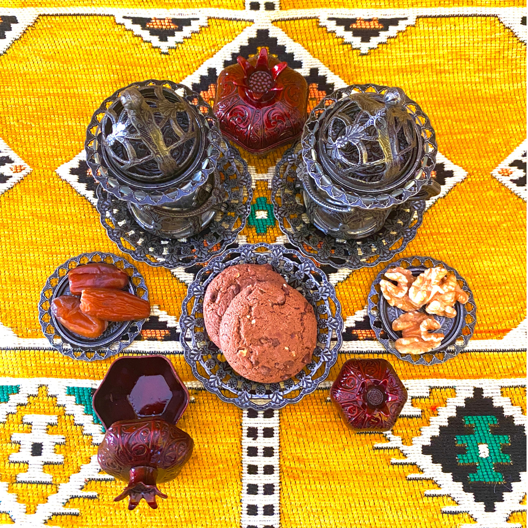 OTTOMAN BRASS Arte y Sabor: Set de 6 Vasos Turcos Artesanales para Té - GRIS