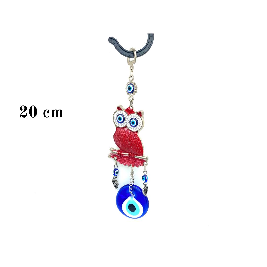 Búho Protector con Ojo Turco de Sabiduría