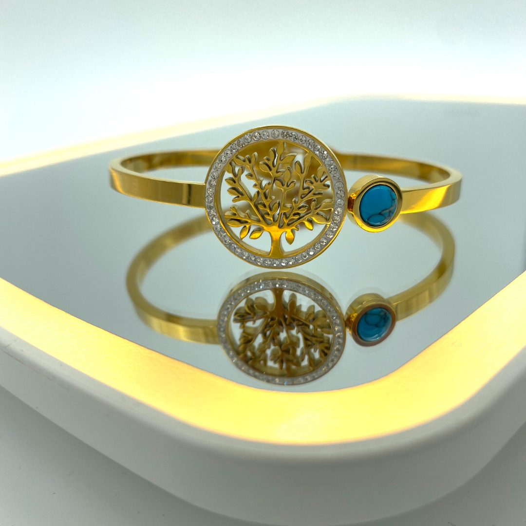 Pulsera Árbol Dorado