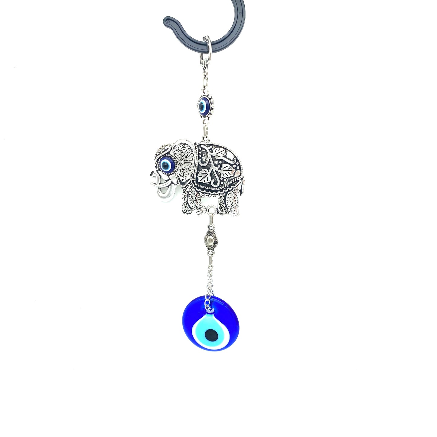 Amuleto Elefante de la Suerte con Ojo Protector