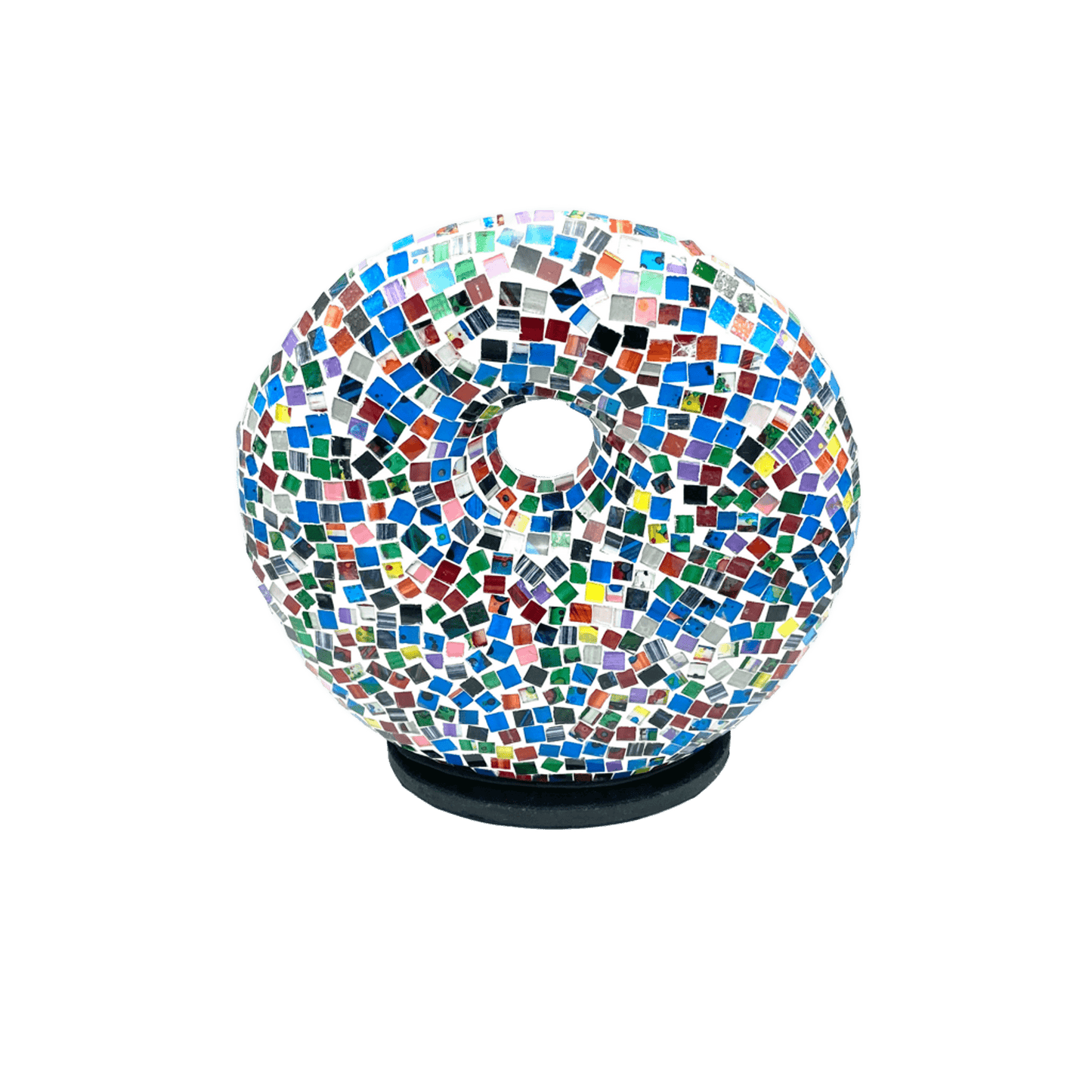 Lámpara Áurea de Mosaico: Luz y Color en Tu Hogar. Ojo Coco.