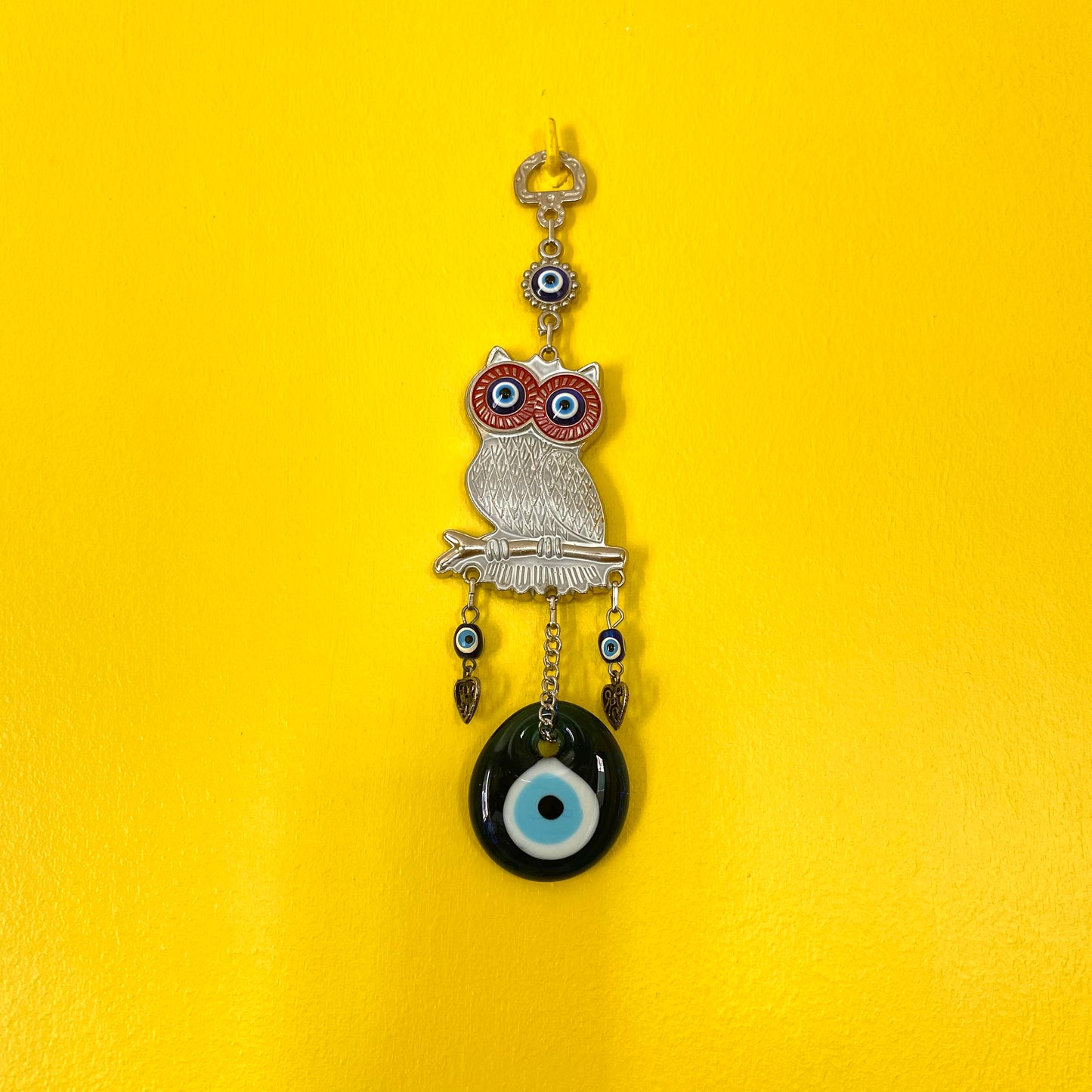 Búho Protector con Ojo Turco de Sabiduría