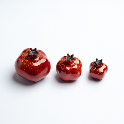 Granadas de Cristal Decorativas Rojo - Añade un Toque Elegante a tu Hogar.