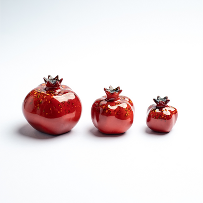 Granadas de Cristal Decorativas Rojo - Añade un Toque Elegante a tu Hogar.