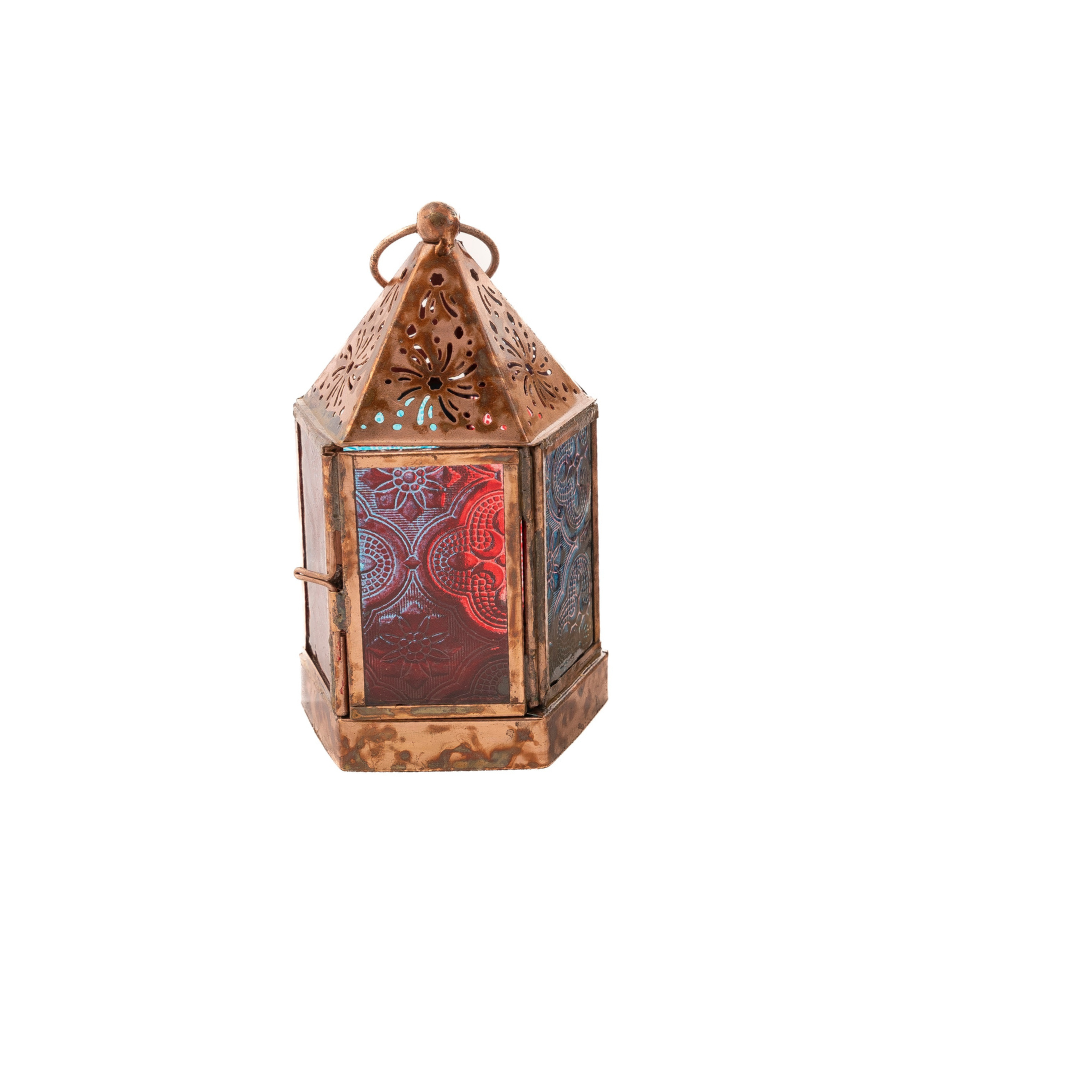 AL AMIR Farolillo porta velas MINI - Luminosidad Elegante.