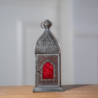 SULTAN Farolillo porta velas GRANATE - Luminosidad Elegante.