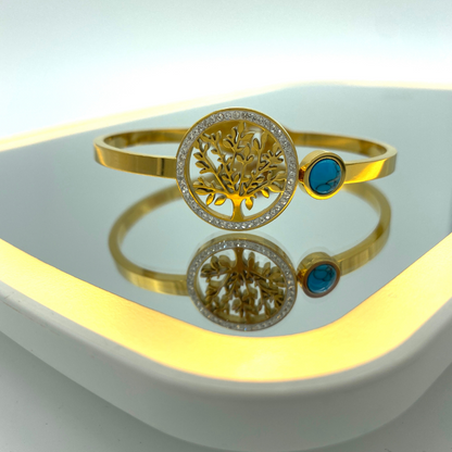 Pulsera Árbol Dorado