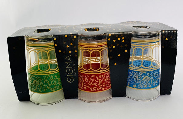 Juego de 6 vasos de té Elegance -Estilo turco