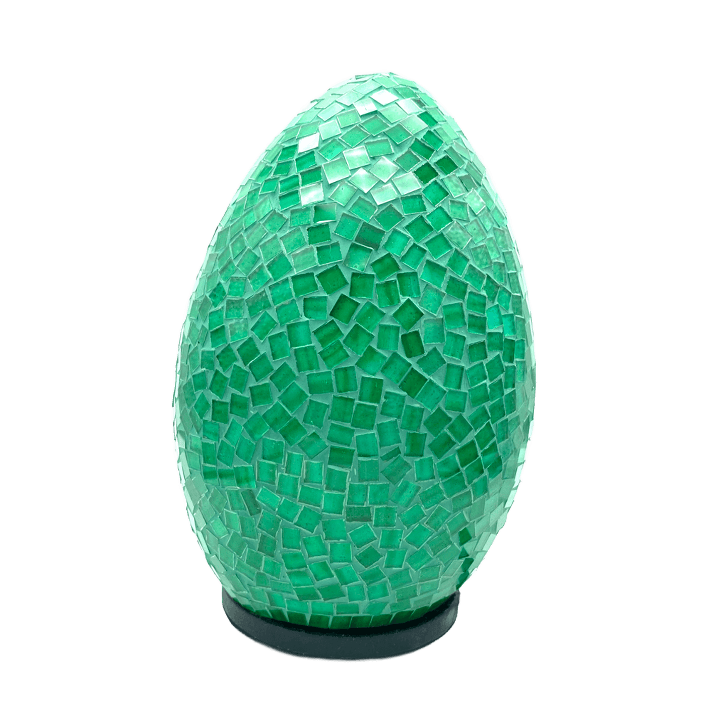 Lámpara Áurea de Mosaico: Luz y Color en Tu Hogar. Huevo.