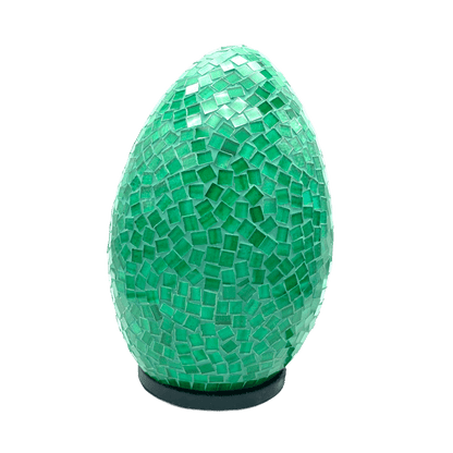 Lámpara Áurea de Mosaico: Luz y Color en Tu Hogar. Huevo.