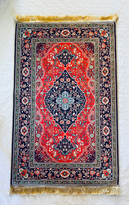 Alfombra oriental tradicional.