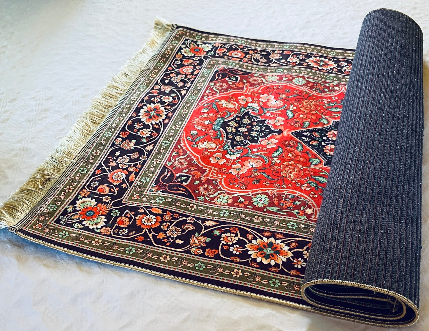 Alfombra oriental tradicional.