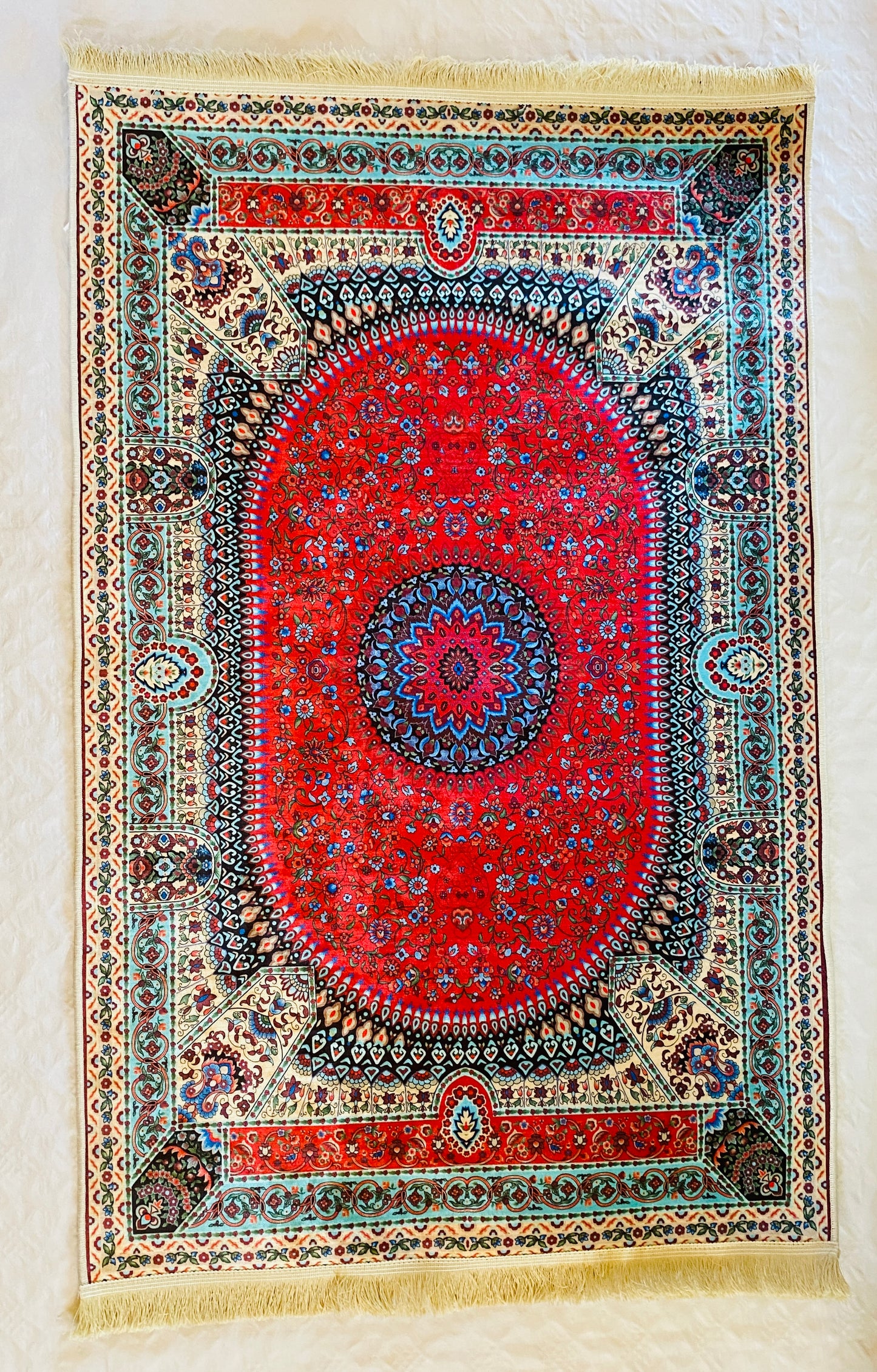 Alfombra oriental tradicional.