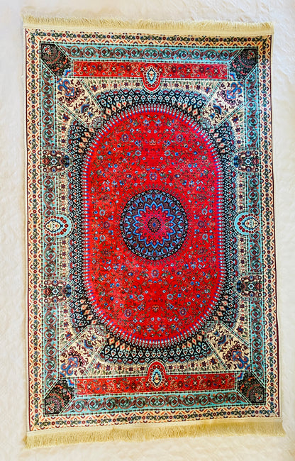 Alfombra oriental tradicional.