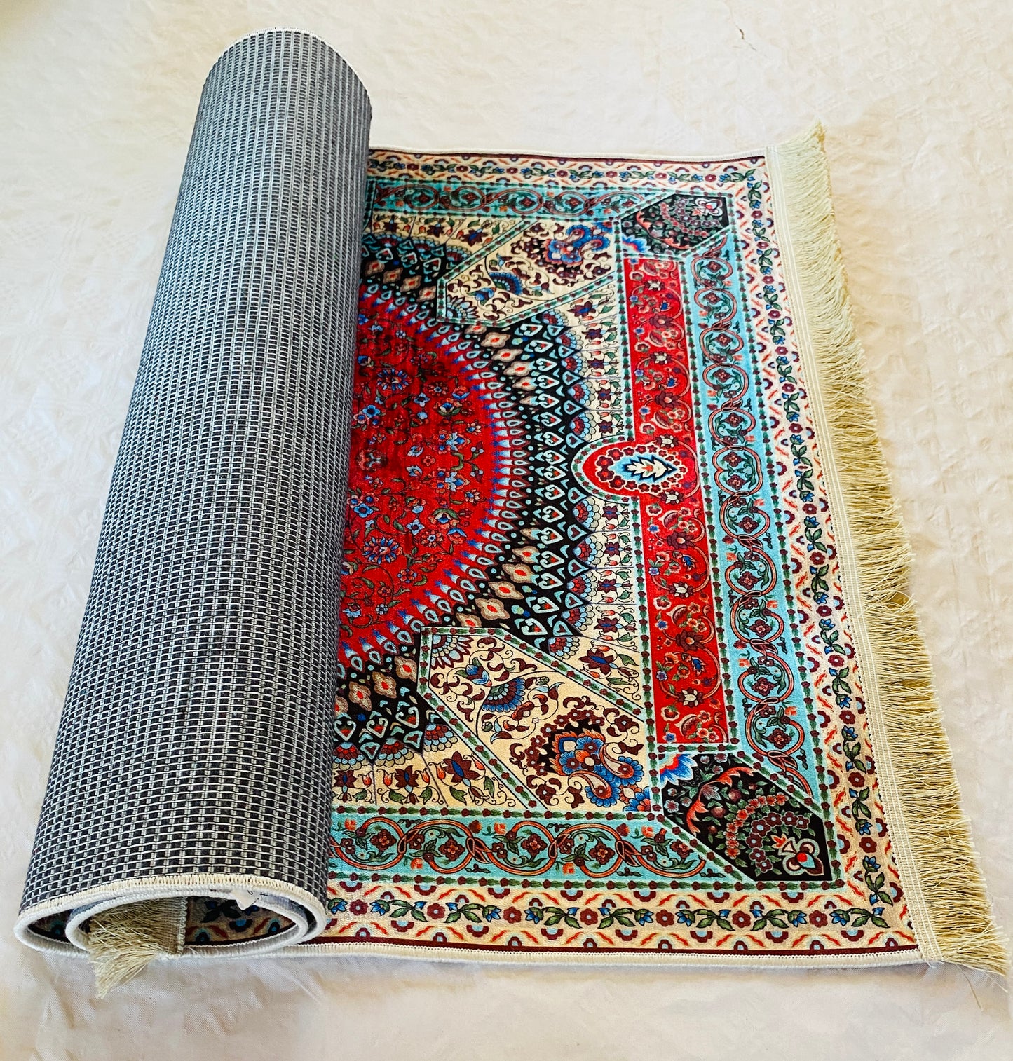 Alfombra oriental tradicional.