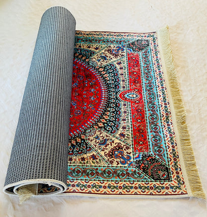 Alfombra oriental tradicional.