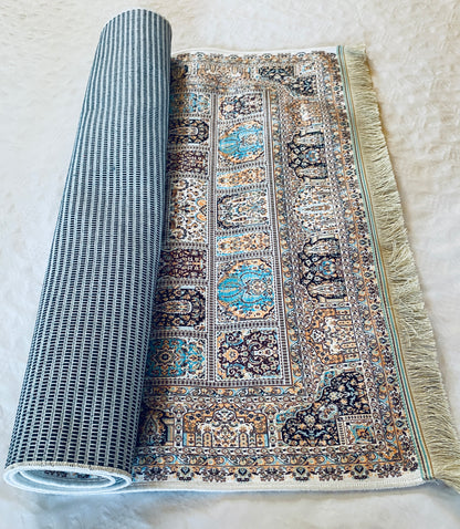 Alfombra oriental tradicional.