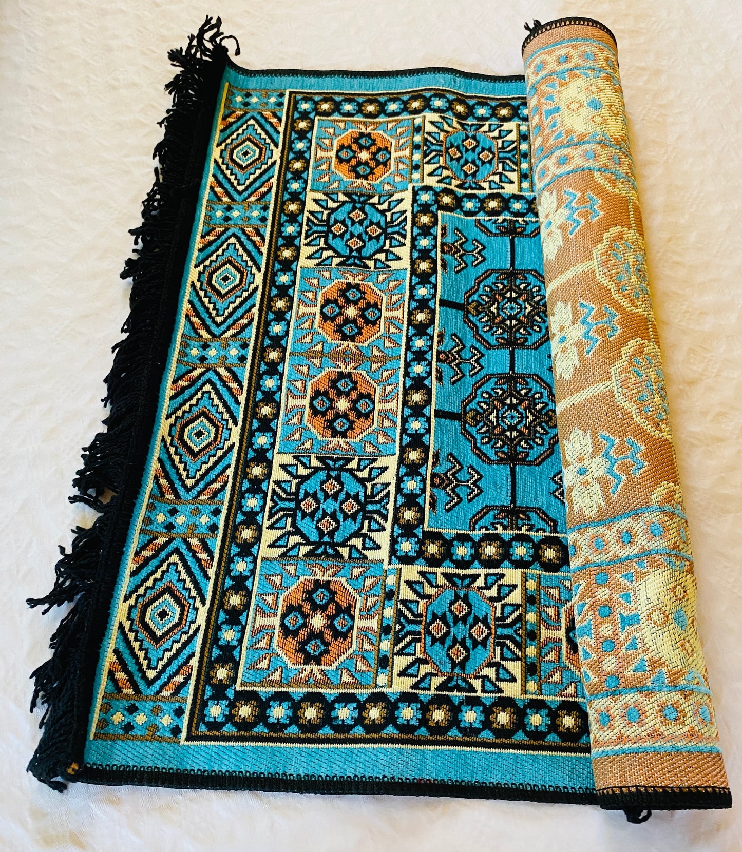 Alfombra oriental tradicional.