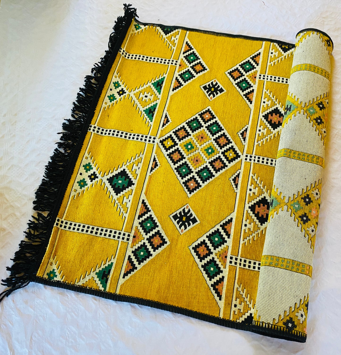 Alfombra oriental tradicional.