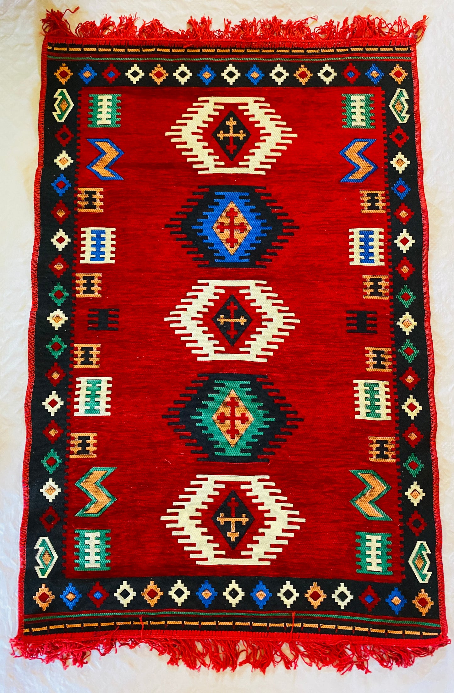 Alfombra oriental tradicional.