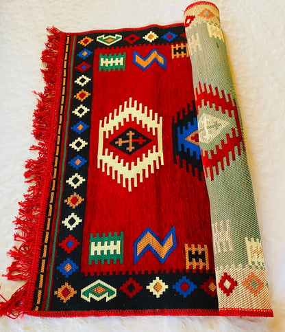 Alfombra oriental tradicional.