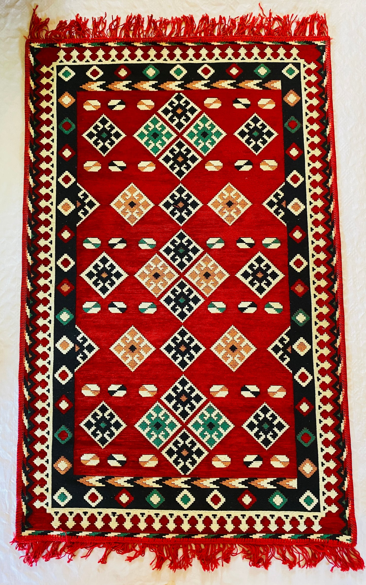 Alfombra oriental tradicional.